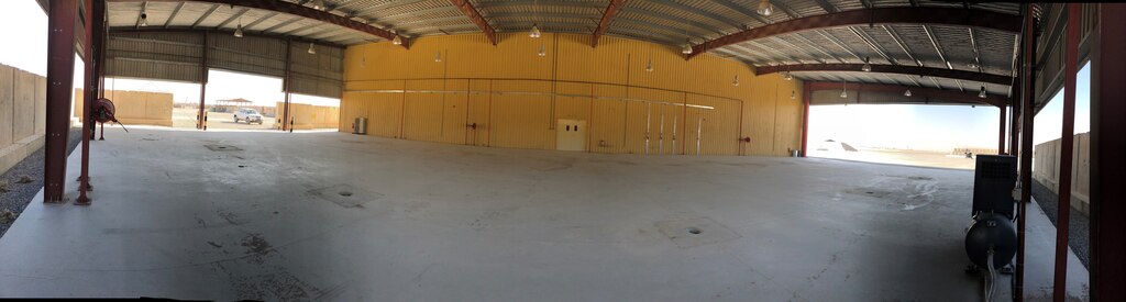 The outer maintenance bay will provide a covered area for needed maintenance of the UH-60 light fixed wing aircraft.