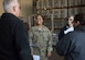 Academy of Hampton teachers listen to U.S. Air Force Capt. Greg Hoyt, 1st Maintenance Group fabrication flight commander, during a tour to learn about real-world logistical applications at Joint Base Langley-Eustis, Virginia, Oct. 26, 2018.