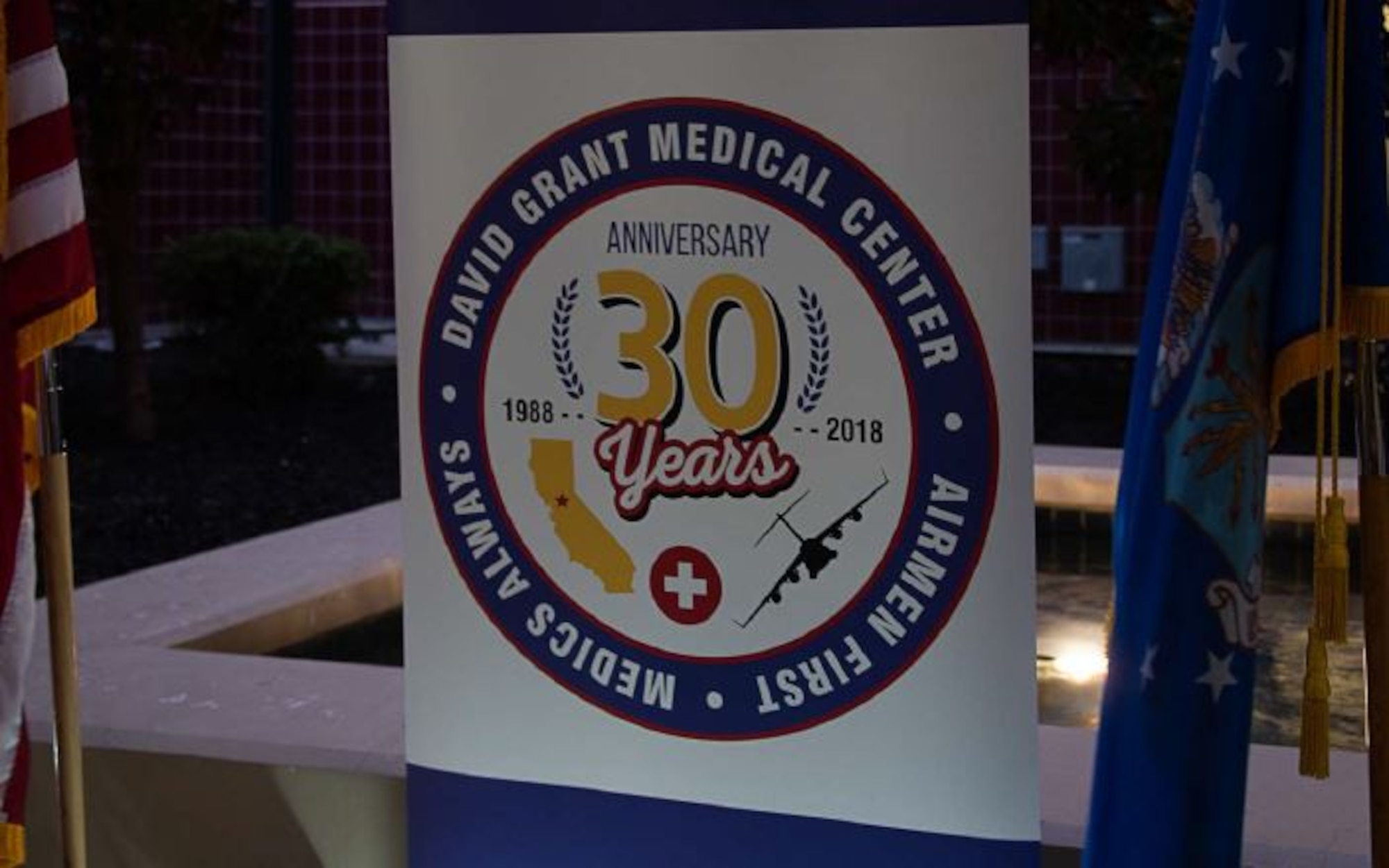 Celebrating David Grant USAF Medical Center's 30th anniversary. (U.S. Air Force photo by Heidi Couch)