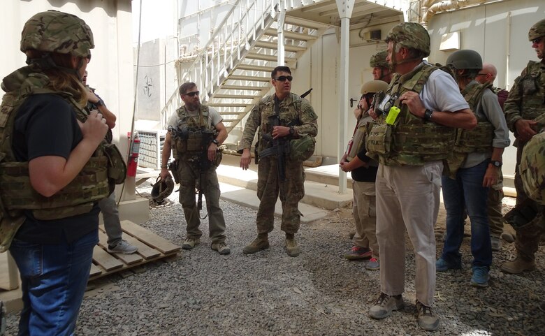 Tech Sergeant Leighton, Camp Black NCOIC and Sergeant 1st Class Michael Pineda, KAF Detachment Sergeant conducted an After Action Review immediately following the drill.