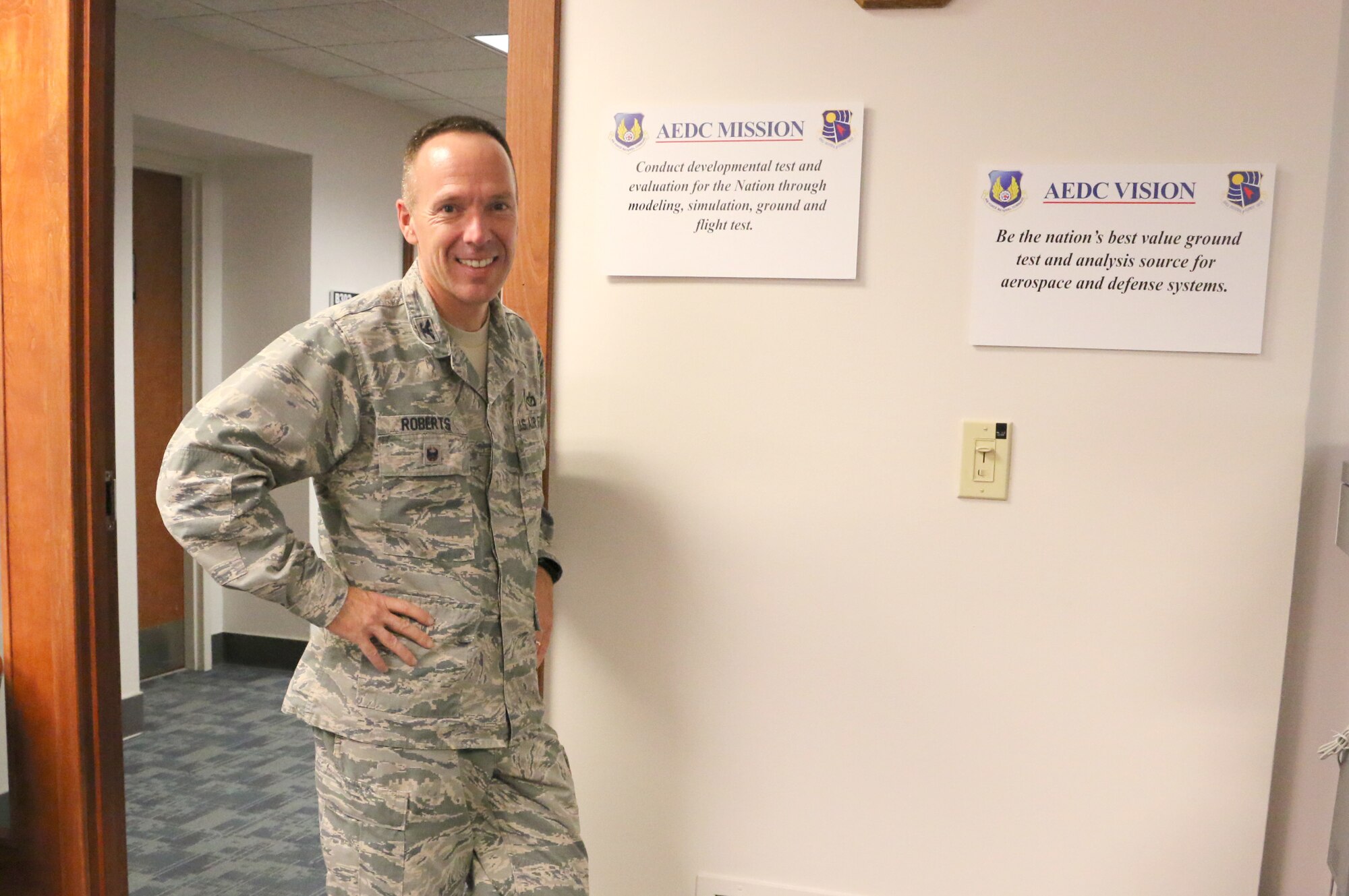 Col. Charles Roberts, AEDC TSD Chief (U.S. Air Force photo by Deidre Ortiz)