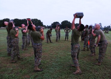 logistics marine command corps marines circuit course participate session pt