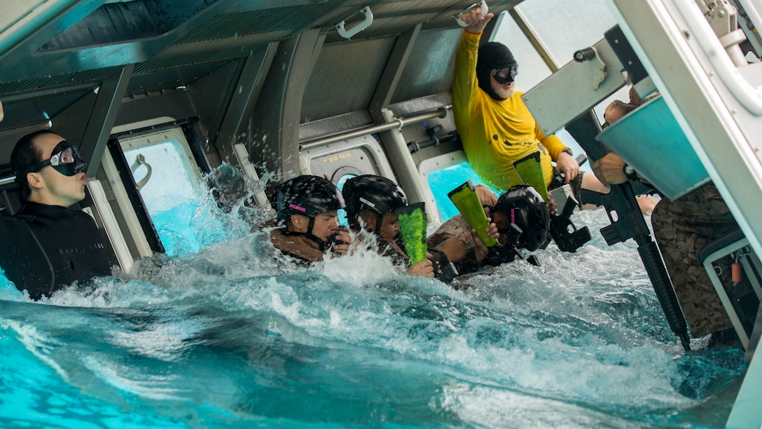 America’s Battalion trains for under water egress