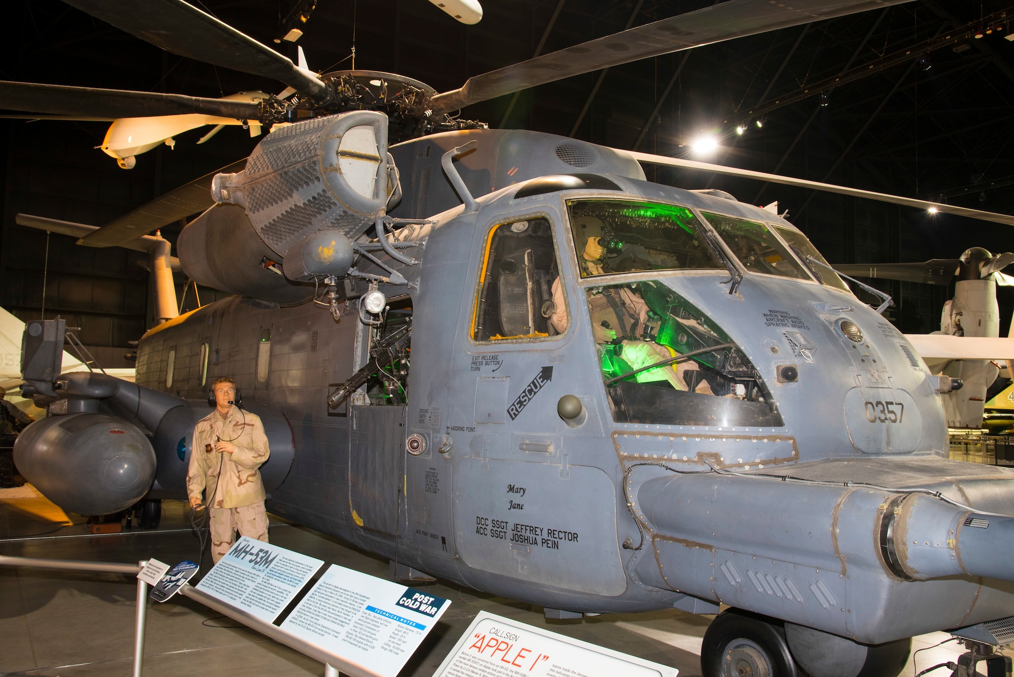 Sikorsky MH-53M Pave Low IV on display in the Cold War Gallery at the National Museum of the U.S. Air Force. (U.S. Air Force photo by Ken LaRock)