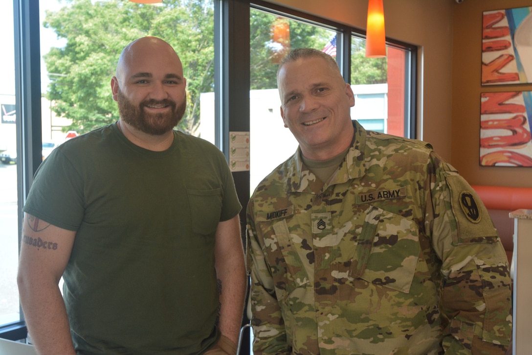 U.S. Army Reserve Soldier meets bone marrow recipient after 12 years