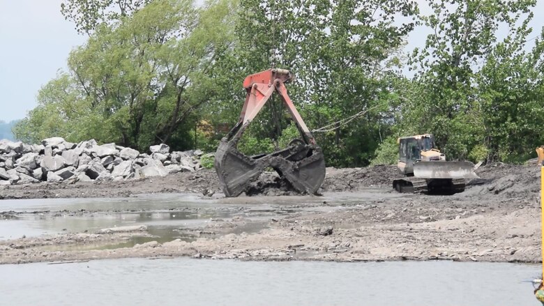 The U.S. Army Corps of Engineers, Buffalo District began implementing an innovative project for aquatic ecosystem restoration along the Niagara River in summer 2018 by using a resource that is abundantly available to the agency: dredged sediment.