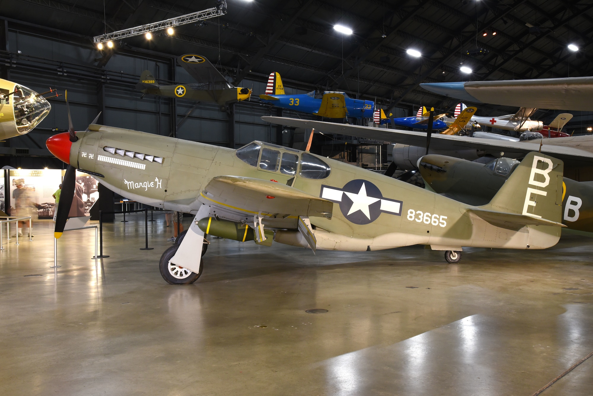 DAYTON, Ohio -- North American A-36A Mustang in the WWII Gallery at the National Museum of the United States Air Force. (U.S. Air Force photo by Ken LaRock)