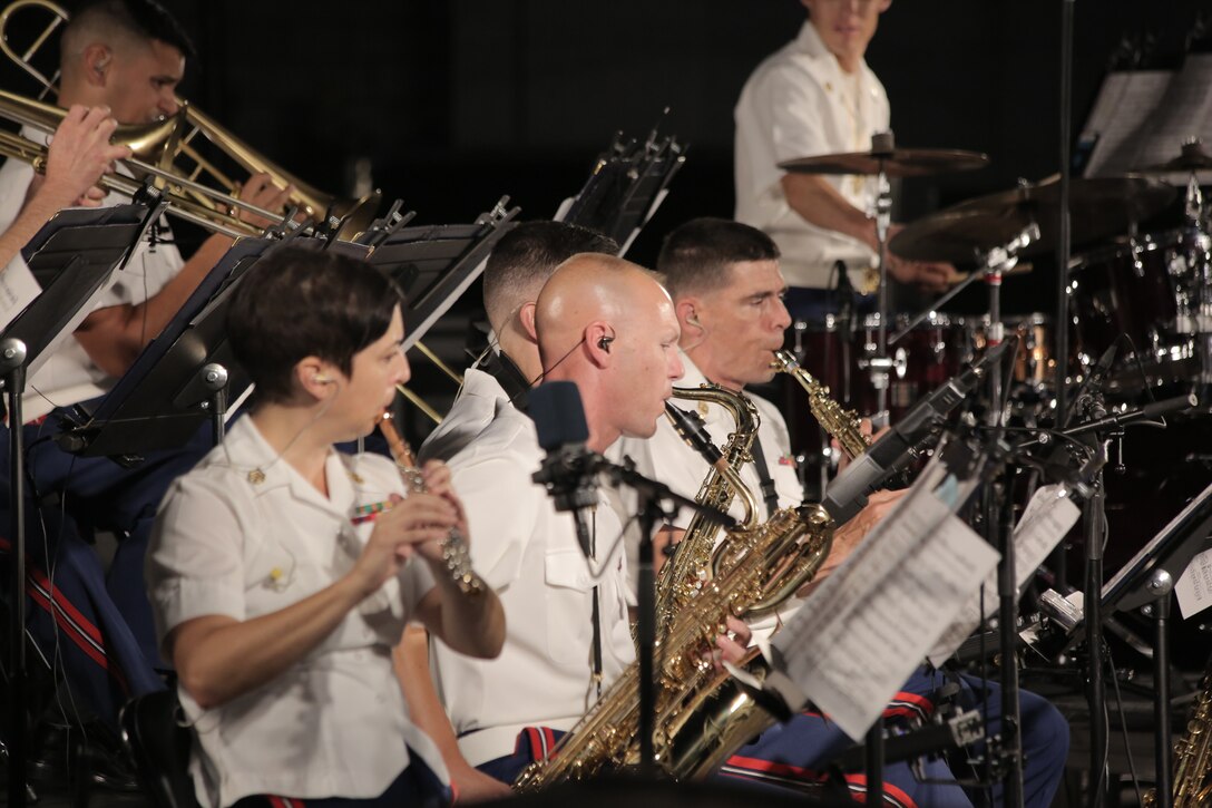 On Aug. 22, 2018, the Marine Latin Jazz Ensemble performed at the U.S. Capitol Building in Washington, D.C. (U.S. Marine Corps photo by Master Sgt. Kristin duBois/released)