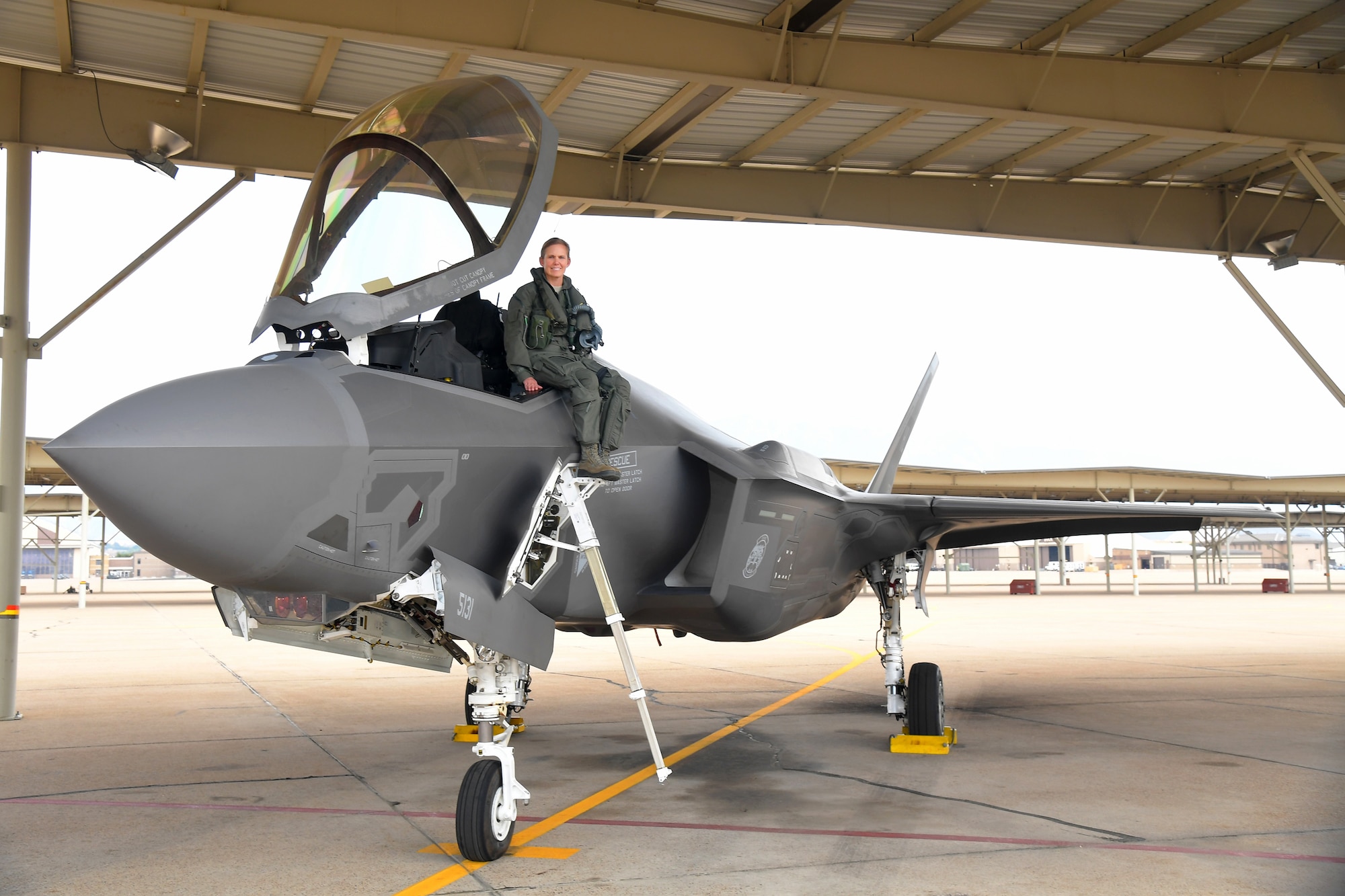 Col. Gina "Torch" Sabric, commander of the 419th Fighter Wing at Hill Air Force Base, Utah, and the Air Force Reserve's first female F-35 pilot