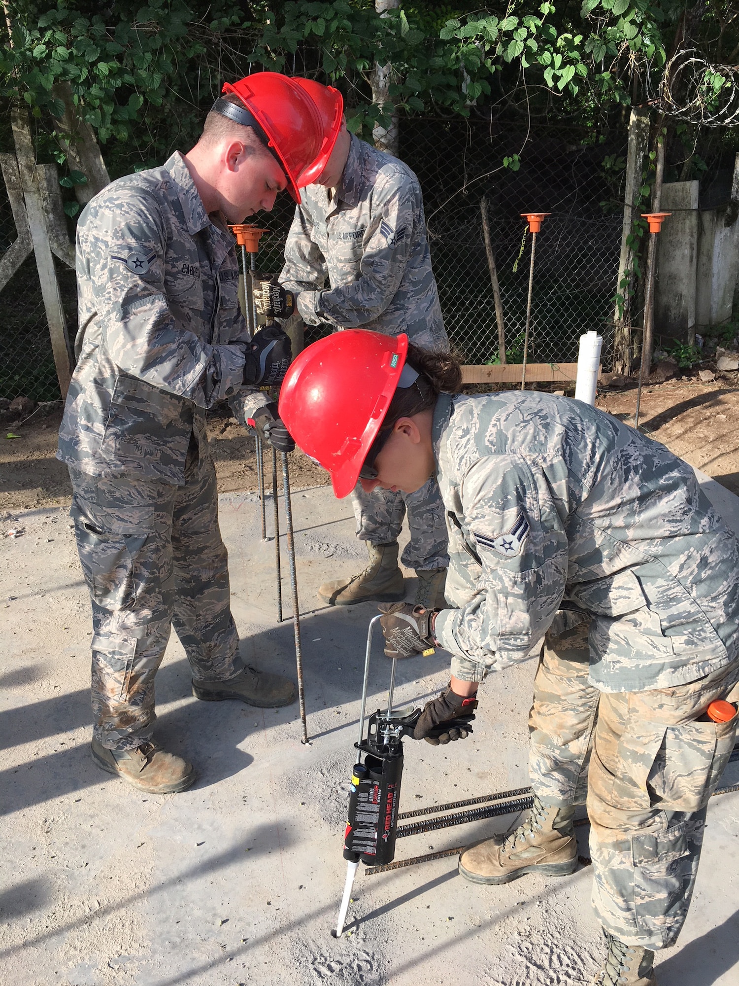201st RED HORSE Squadron Airmen build schools from-the-ground-up May 28, 2018 in El Salvador for Beyond the Horizon. The Airmen from Fort Indiantown Gap, Pennsylvania did two-week rotations in support of the annual humanitarian/training exercise conducted by U.S. Southern Command in Latin American and Caribbean Nations. (U.S. Air National Guard Photo/Released)
