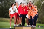 US Women win back-to-back gold medals in the 2018 Conseil International du Sport Militaire (CISM) World Military Golf Championship hosted by the German Armed Forces in Warendorf, Germany August 26 to September 2.  Military golfers from around the world compete for gold.