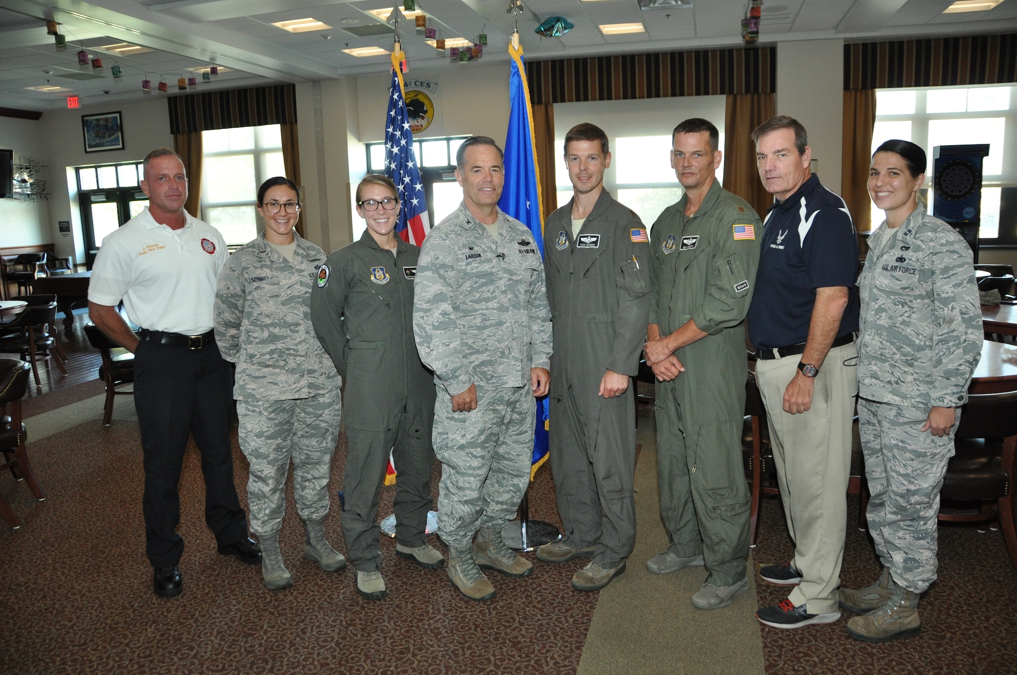 Air Show staff presented with recognition coins