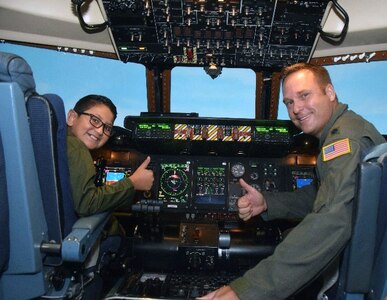 The 433rd Airlift Wing hosted 8-year-old Giovanny Gallegos, who is battling high risk leukemia, as the Pilot for a Day Sept. 8, 2018 at Joint Base San Antonio-Lackland.