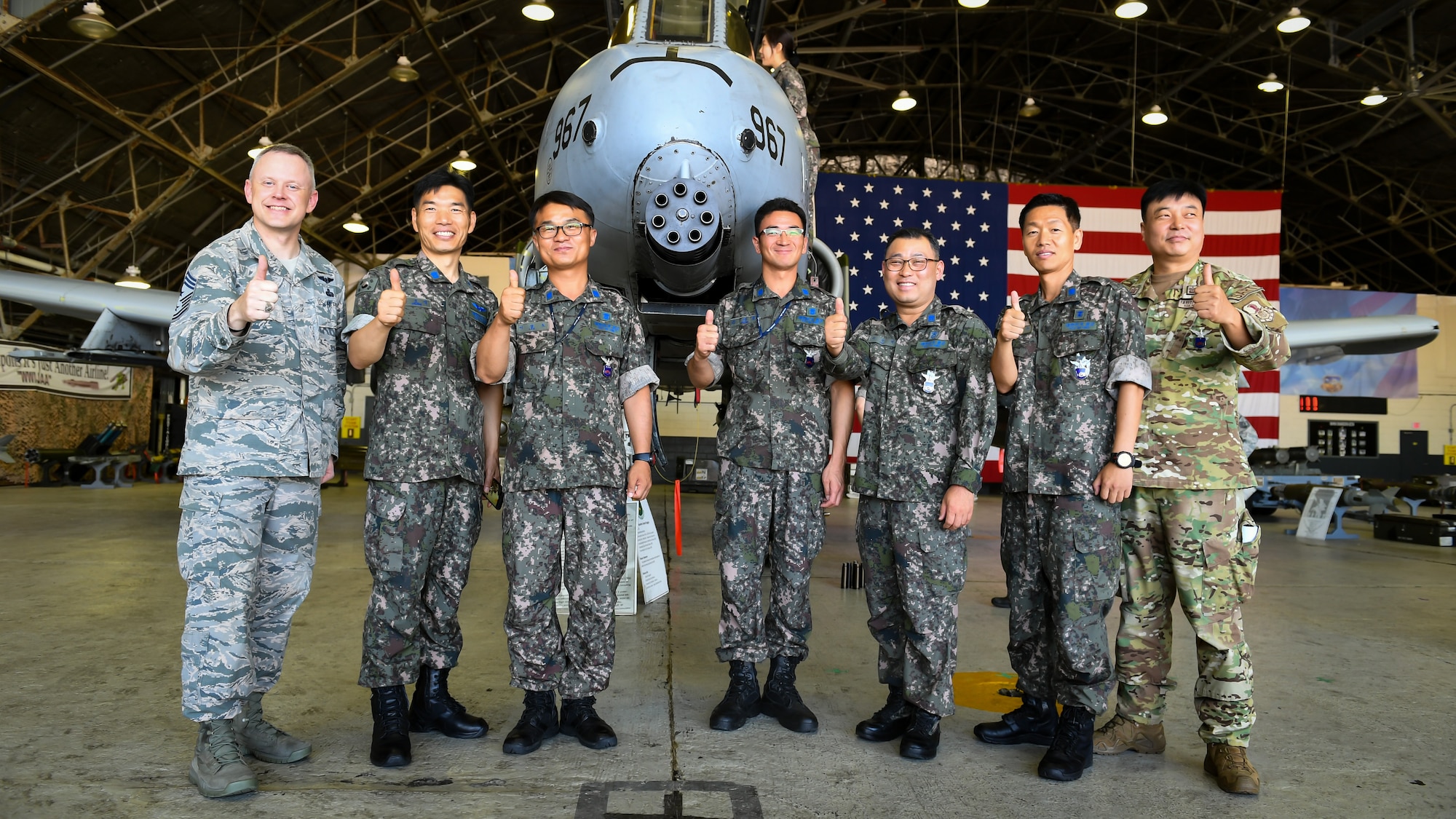 During the tour, the AFOC visitors toured the 51st Munitions and 51st Operations Support squadrons to better understand and improve operability with their American counterparts.  (U.S. Air Force photo by Staff Sgt. Benjamin Raughton)