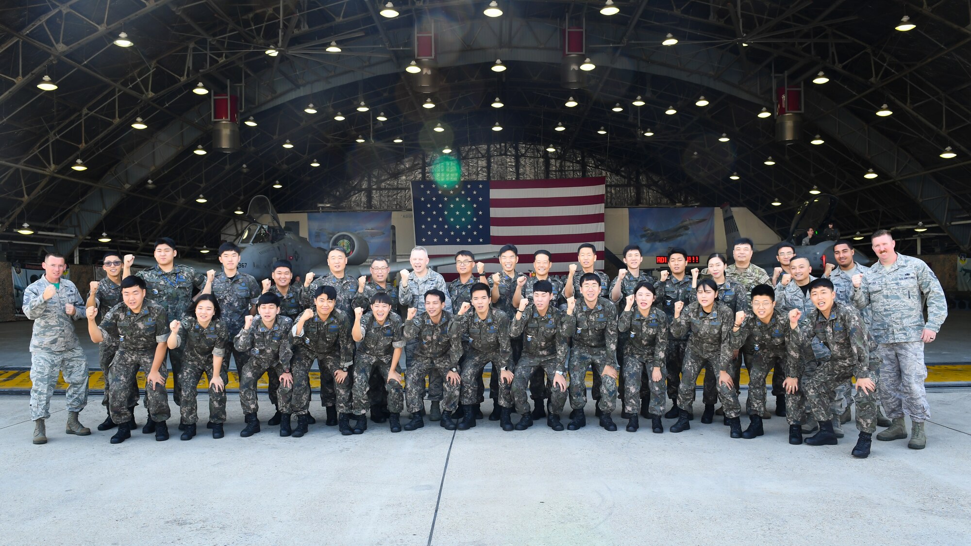During the tour, the AFOC visitors toured the 51st Munitions and 51st Operations Support squadrons to better understand and improve operability with their American counterparts.  (U.S. Air Force photo by Staff Sgt. Benjamin Raughton)