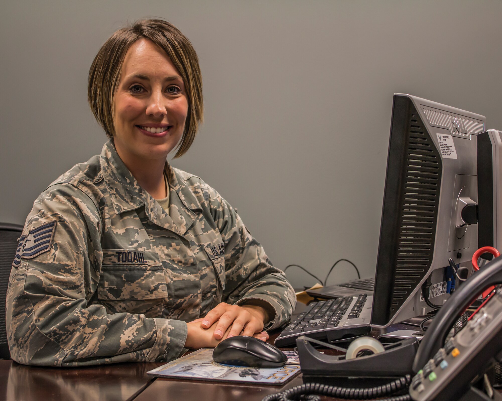 Tech. Sgt. Traci Todahl, 445th Aeromedical Staging Squadron NCO in charge, deployments, is the 445th Airlift Wing September 2018 Spotlight Performer.