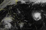 Satellite image shows the strong storm dubbed Florence in the Caribbean