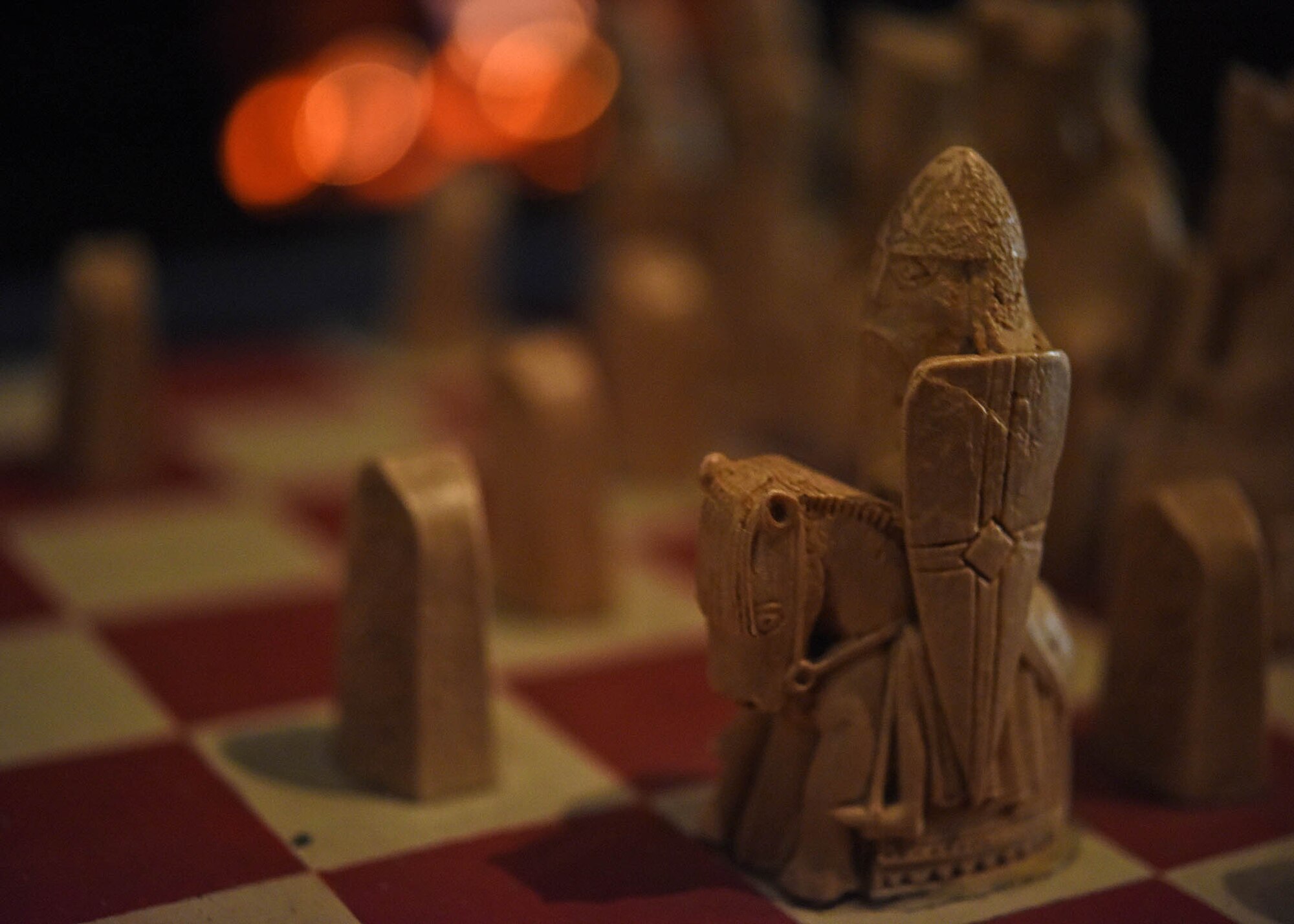 A chess piece used in a representation of the king’s chamber at Dover Castle during a resiliency trip for Team Mildenhall Airmen to Dover, England, Sept. 7, 2018. The resiliency trip offered an insight to the Airmen through the long history within its walls. (U.S. Air Force photo by Senior Airman Luke Milano)