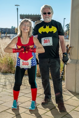 Korbel-Burgett and her husband, Jim, coordinated costumes for the race