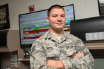 Staff Sgt. Seth Morris is assigned to the plans, scheduling and documentation section of the 167th Maintenance Group. He is the 167th Airlift Wing’s Airman Spotlight for September 2018. (U.S. Air National Guard photo by Senior Master Sgt. Emily Beightol-Deyerle)