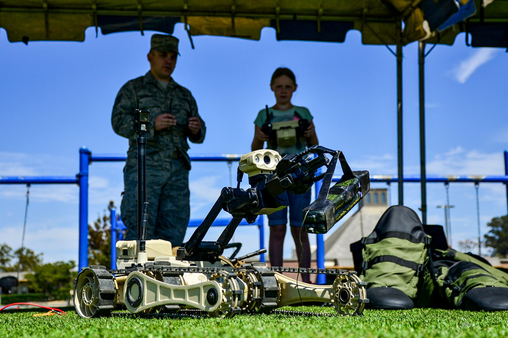 The 349th Air Mobility Wing hosted Operation Family Circle, in which families were able to experience a variety of demonstration booths, activities and food.