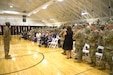 FORT KNOX, Ky - 1st Theater Sustainment Command Soldiers and community members honor the families of the deploying Soldiers for their sacrifice while their service members are overseas, May 31 at the Sadowski Center. (U.S. Army photos by Mr. Brent Thacker)