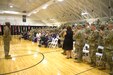FORT KNOX, Ky - 1st Theater Sustainment Command Soldiers and community members honor the families of the deploying Soldiers for their sacrifice while their service members are overseas, May 31 at the Sadowski Center. (U.S. Army photos by Mr. Brent Thacker)