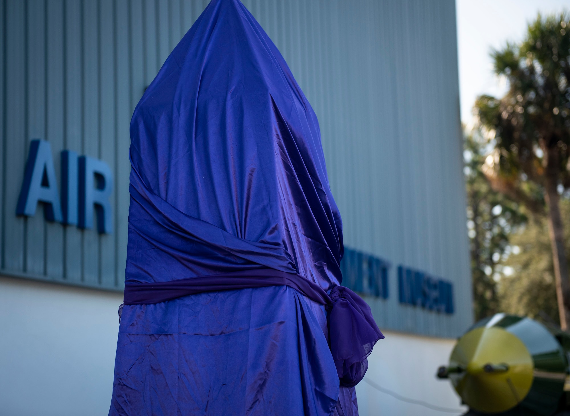 A monument to honor nurses is unveiled at the U.S. Air Force Armament Museum here Sept. 7. The tribute is a “thank you” to military and civilian nurses and the first of its kind in Florida. The monument became a reality through the efforts of William Everett, PHC 811, the Military Order of the Purple Heart, the AFAM, the Northwest Florida State College nursing program, the Northwest Florida Daily News along with many local businesses and individuals.