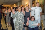 Members of the NSA/CSS workforce recite the Oath of Office on Patriot Day, September 11, 2015.