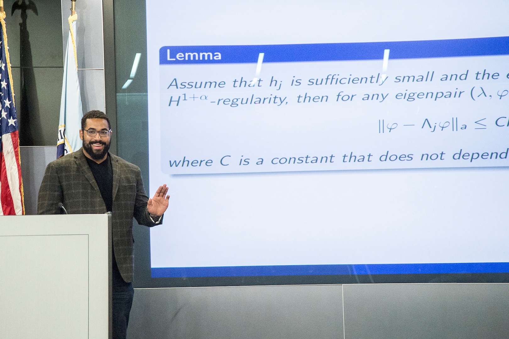 Urschel spoke at NSA's Mathfest which celebrates NSA mathematicians.