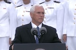 Vice President Mike Pence speaks at the 9/11 observance ceremony at the Pentagon.