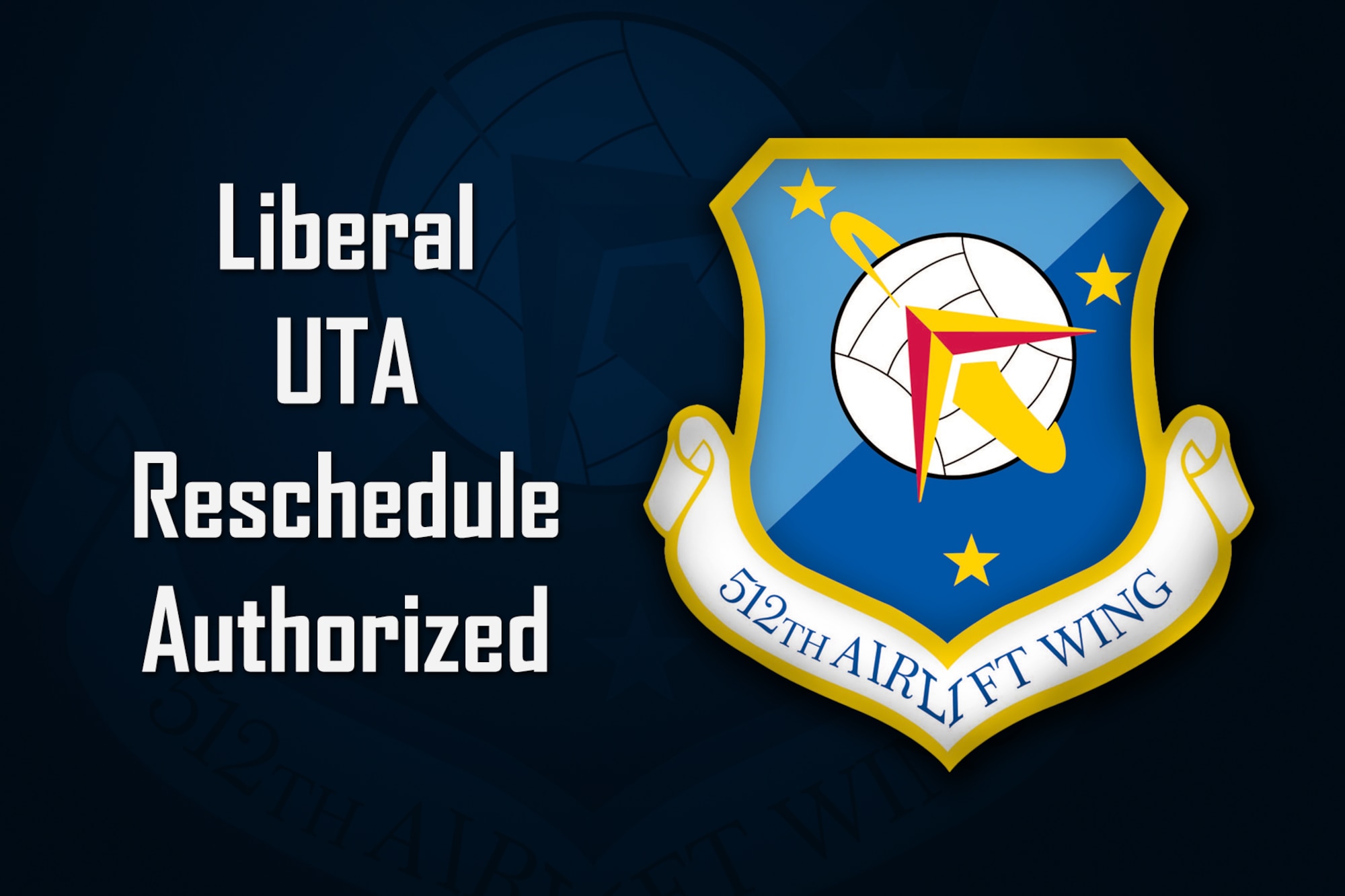 Liberal UTA Reschedule Authorized