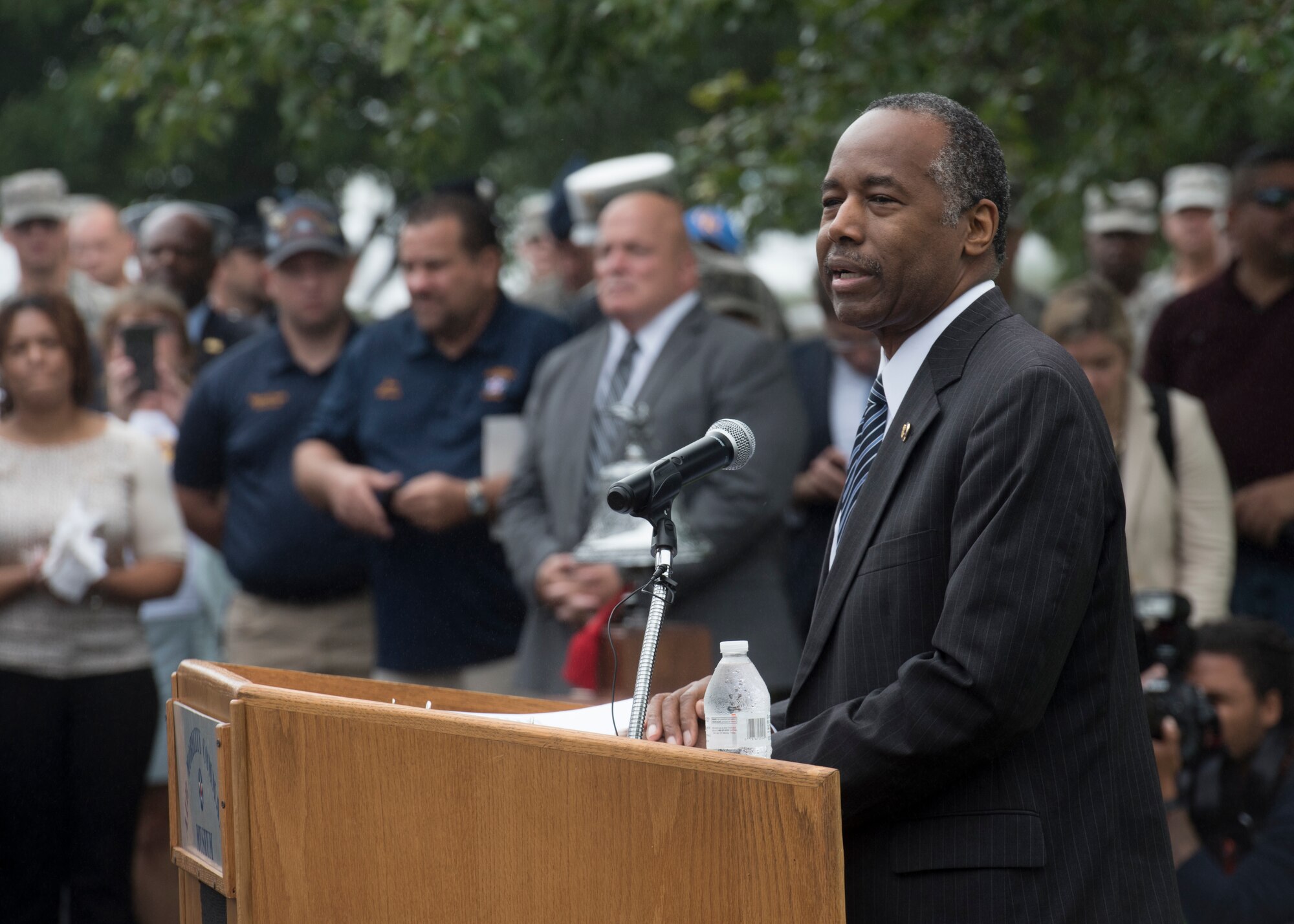 Ben Carson addresses at Dover AFB’s 9/11 ceremony