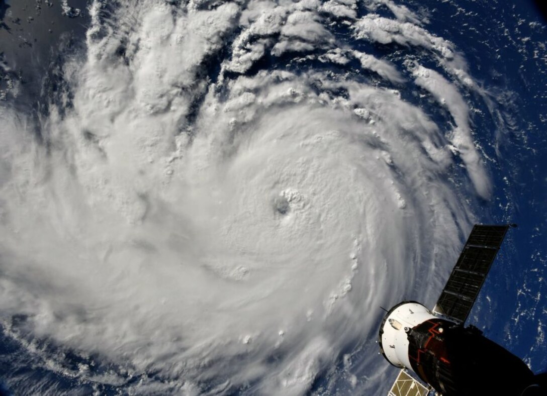 Hurricane Florence photographed from the International Space Station.