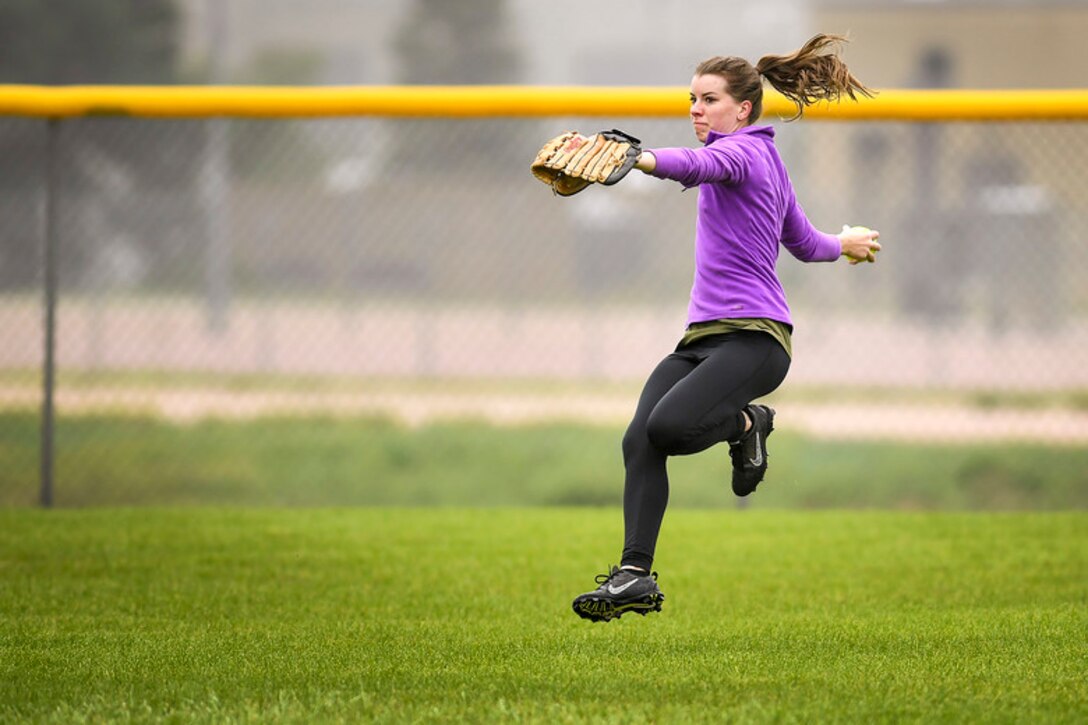 The 50th Operations Support Squadron’s softball team was named wing champions at Schriever Air Force Base, Colorado, Aug. 22, 2018.  (U.S. Air Force Photo by Dennis Rogers)