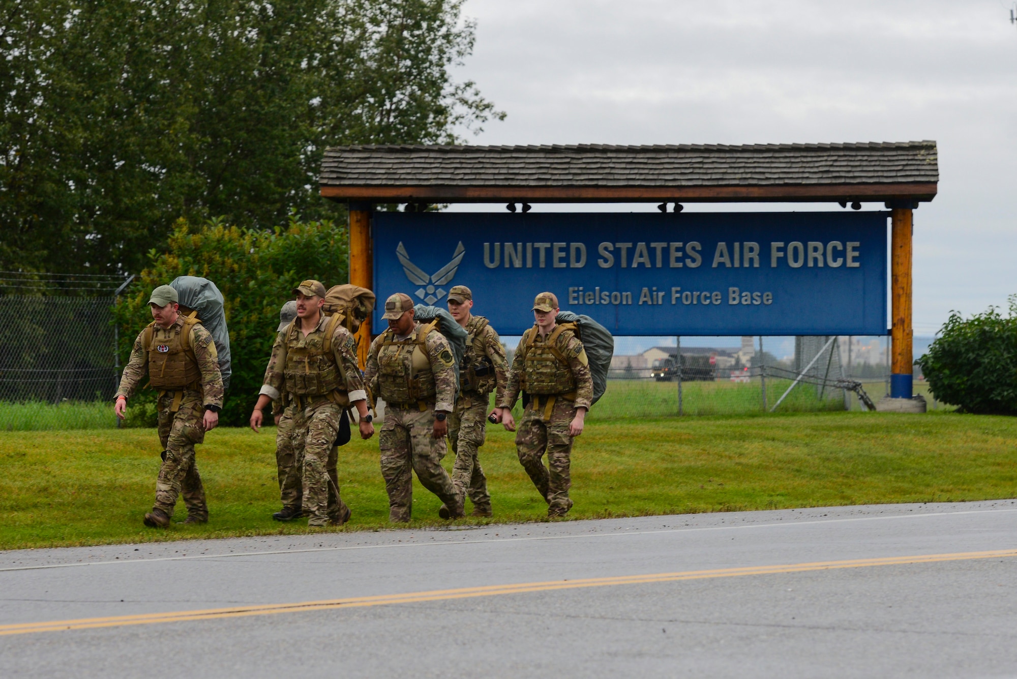 EOD members rucked an average of 30 miles a day with 220 total miles to the Arctic Circle.