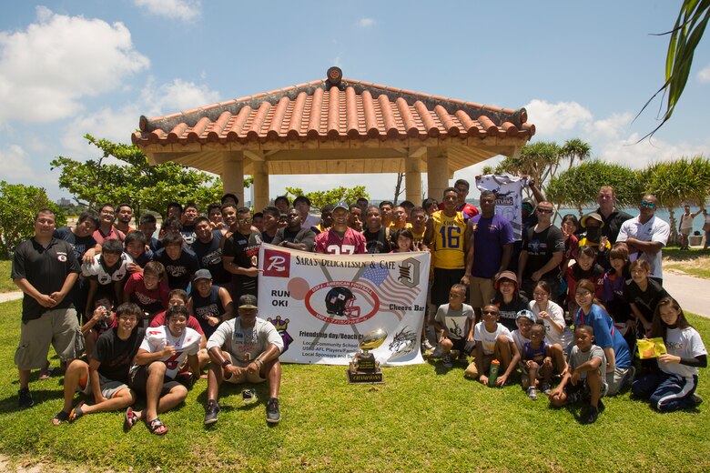 Usfj American Football League Cleans Up Sunset Beach Seawall Okinawa Marines News Article Display