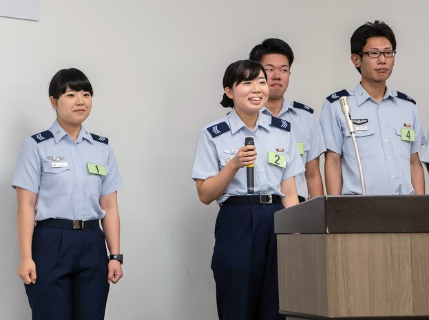 JASDF Airmen compete in English skills contest at Misawa AB