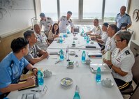 Left to right, Vice Chairman of the Joint Chiefs of Staff for the Republic of Korea, Lt. Gen Lee Jong-Sup; Commander U.S. Indo-Pacific Command (USINDOPACOM), Adm. Phil Davidson; and Chairman of the Joint Chiefs of Staff for Japan, Adm. Katsutoshi Kawano meet at the USINDOPACOM hosted Chiefs of Defense conference. The CHODS conference provides a forum for military leaders from throughout the Indo-Pacific region to strengthen military-to-military relationships, discuss common defense issues and foster regional cooperation.