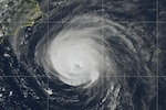A satellite image of Hurricane Florence, Sept. 12, 2018.