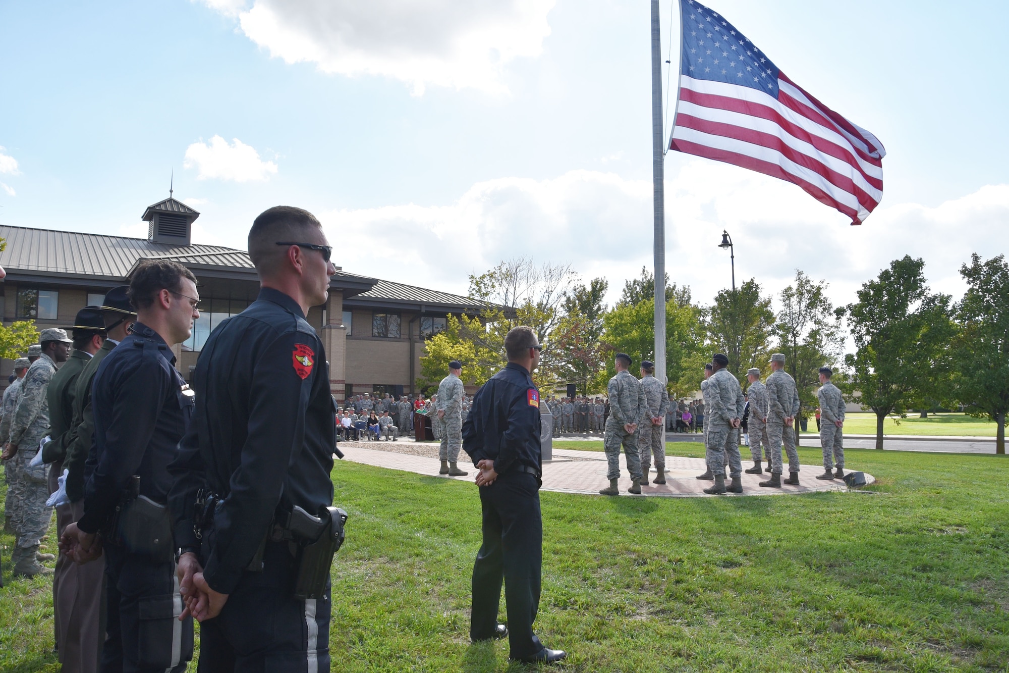 Team McConnell remembered the terror attacks of September 11, 2001, with a Patriot Day ceremony, Sept. 11, 2018, at McConnell Air Force Base, Kan. The ceremony paid special tribute to the victims and families of those lost in New York, Pennsylvania and in the Pentagon.