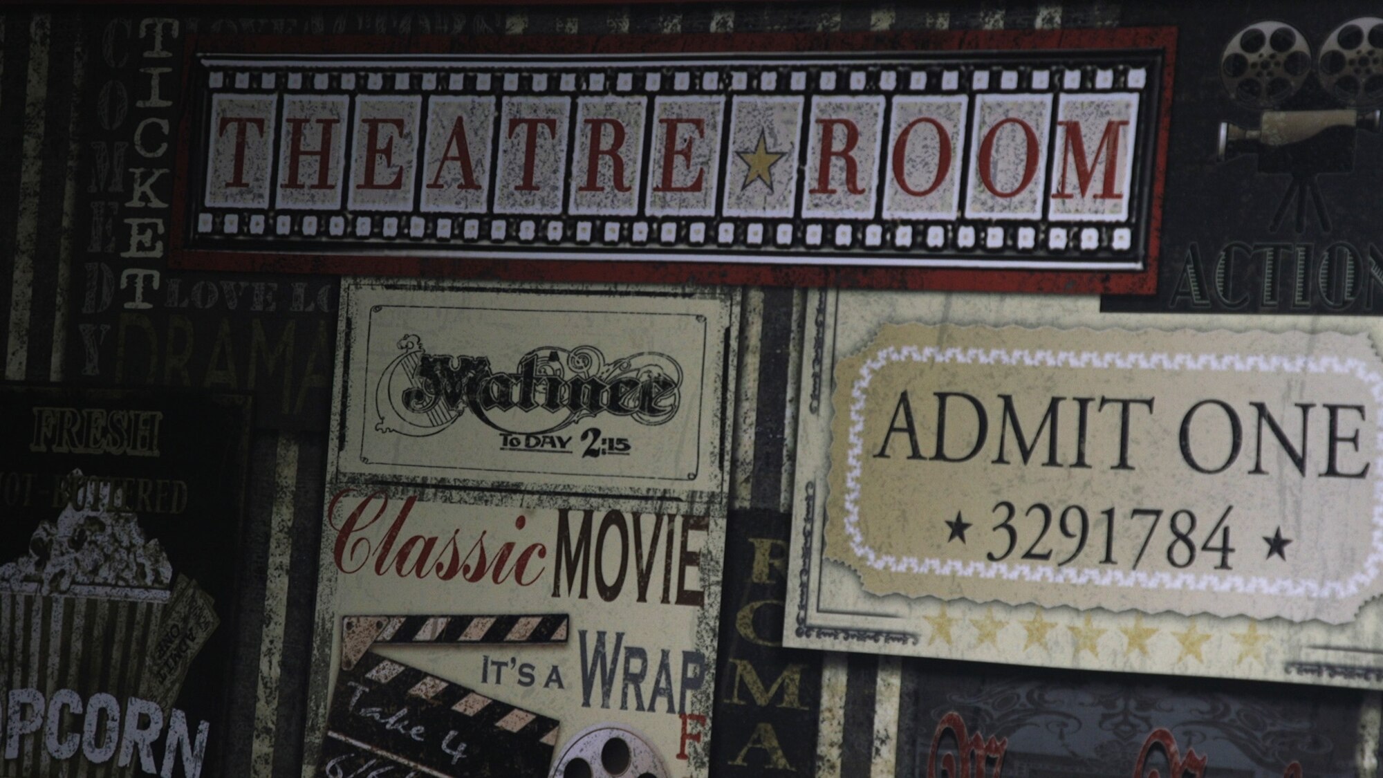 A “theatre room” sign hangs in the Airman Ministry Center, Sep. 6, 2018 at Altus Air Force Base, Okla. The AMC offers multiple forms of entertainment for Airmen to come enjoy on the weekends.