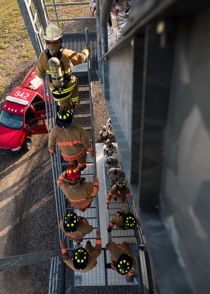 5 CES firefighters host 9/11 memorial climb