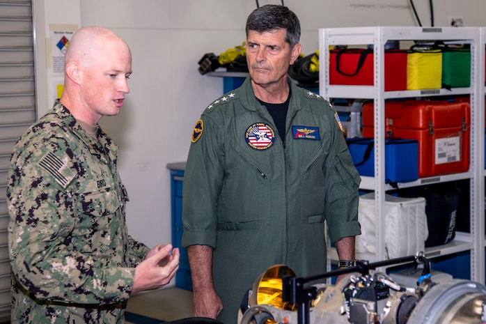 U.S. Navy Adm. William Moran visits MCAS Iwakuni