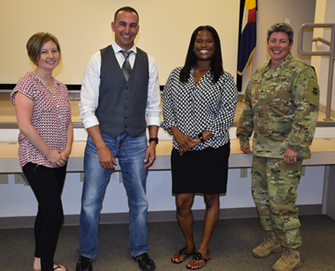 ​The Colorado National Guard's Equal Opportunity Advisors and Sexual Assault Response Coordinators gathered at Joint Force Headquarters in Centennial, Colorado,  July 21, 2018, to discuss numerous sexual assault and equal opportunity policy changes within the Department of Defense. Some of the biggest changes included cyber misconduct and the inclusion of the Reserve component in new DOD policies