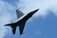 Maj. John Waters, F-16 Viper Demonstration Team pilot, performs precision aerial maneuvers in an F-16 Fighting Falcon during the Cleveland National Air Show in Cleveland, Sept. 2, 2018. Waters demonstrated the capabilities of the multi-role fighter jet through movements such as high-speed turns and vertical climbs. (U.S. Air Force photo by Senior Airman Kathryn R. C. Reaves)