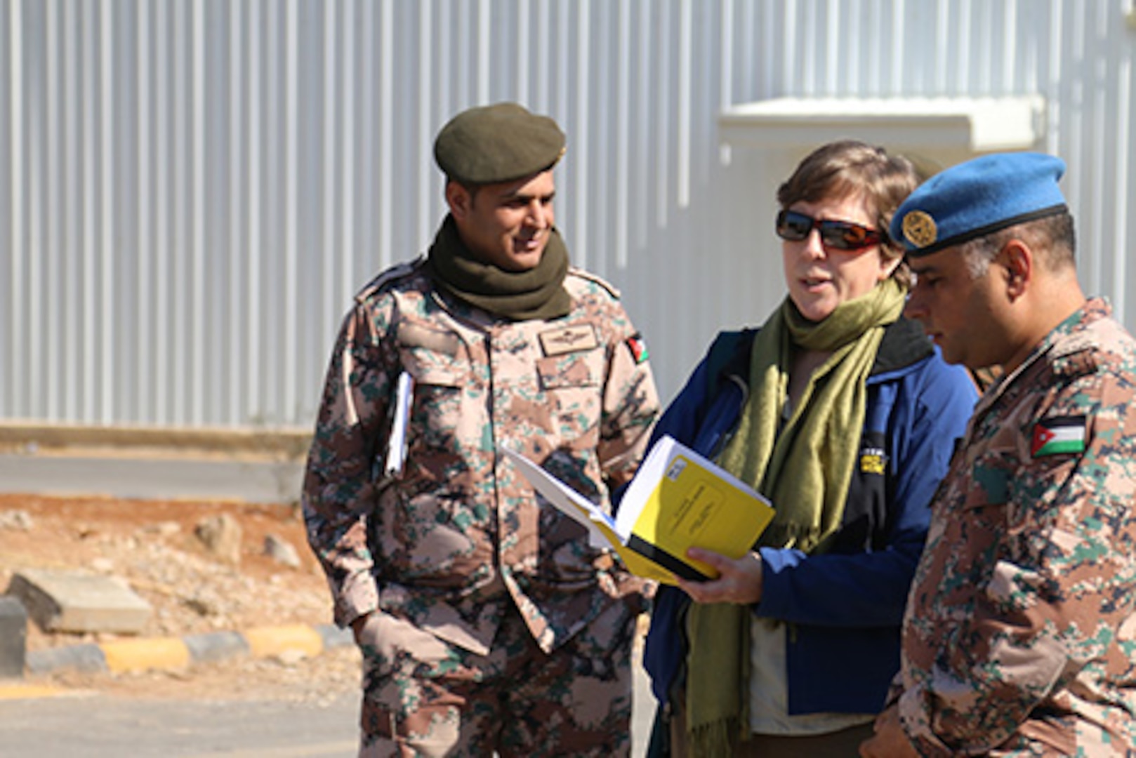 ​Public affairs specialists from the Colorado National Guard and Jordan Armed Forces-Arab Army Directorate of Moral Guidance partner during a National Guard State Partnership Program PA exchange Feb. 5-9, 2017 in Jordan.