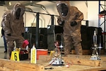 ​Members of the Colorado National Guard and the Jordan Armed Forces-Arab Army participate in a chemical, biological, radiological, and nuclear defense exercise, in Jordan, Feb. 6, 2017.