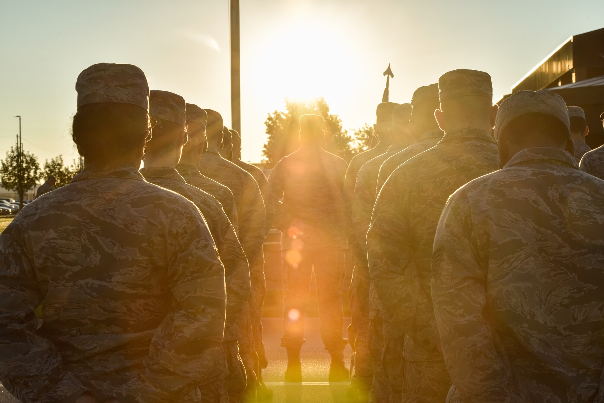 Whiteman Air Force Base Personnel and Base Honor Guard took place in a wreath laying ceremony to commemorate those lost during the September 11th attacks.