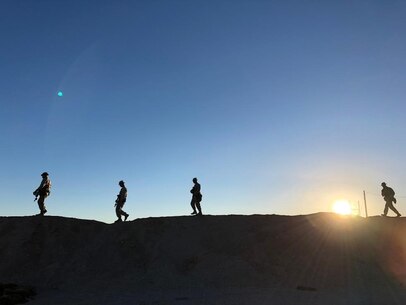 Island Warriors at sunset